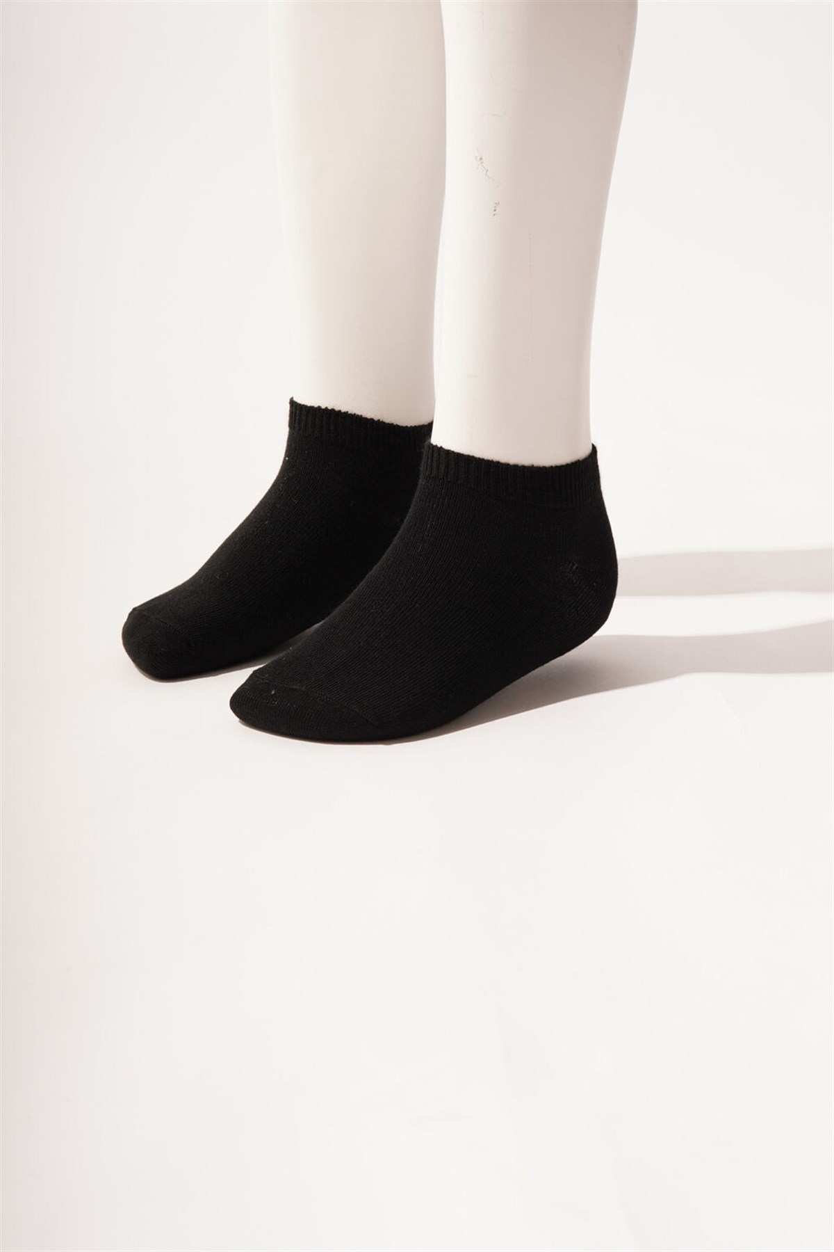 3 lü Paket Çocuk Soket Çorap Siyah/Beyaz/Lacivert