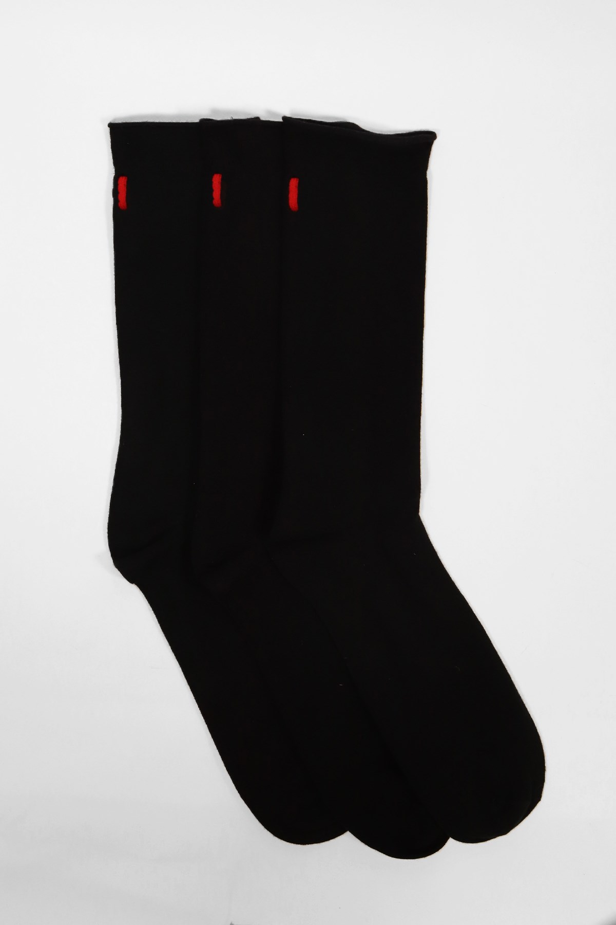 3lü Paket Harold Bambu Lastiksiz Erkek Soket Çorap Siyah/Siyah/Siyah