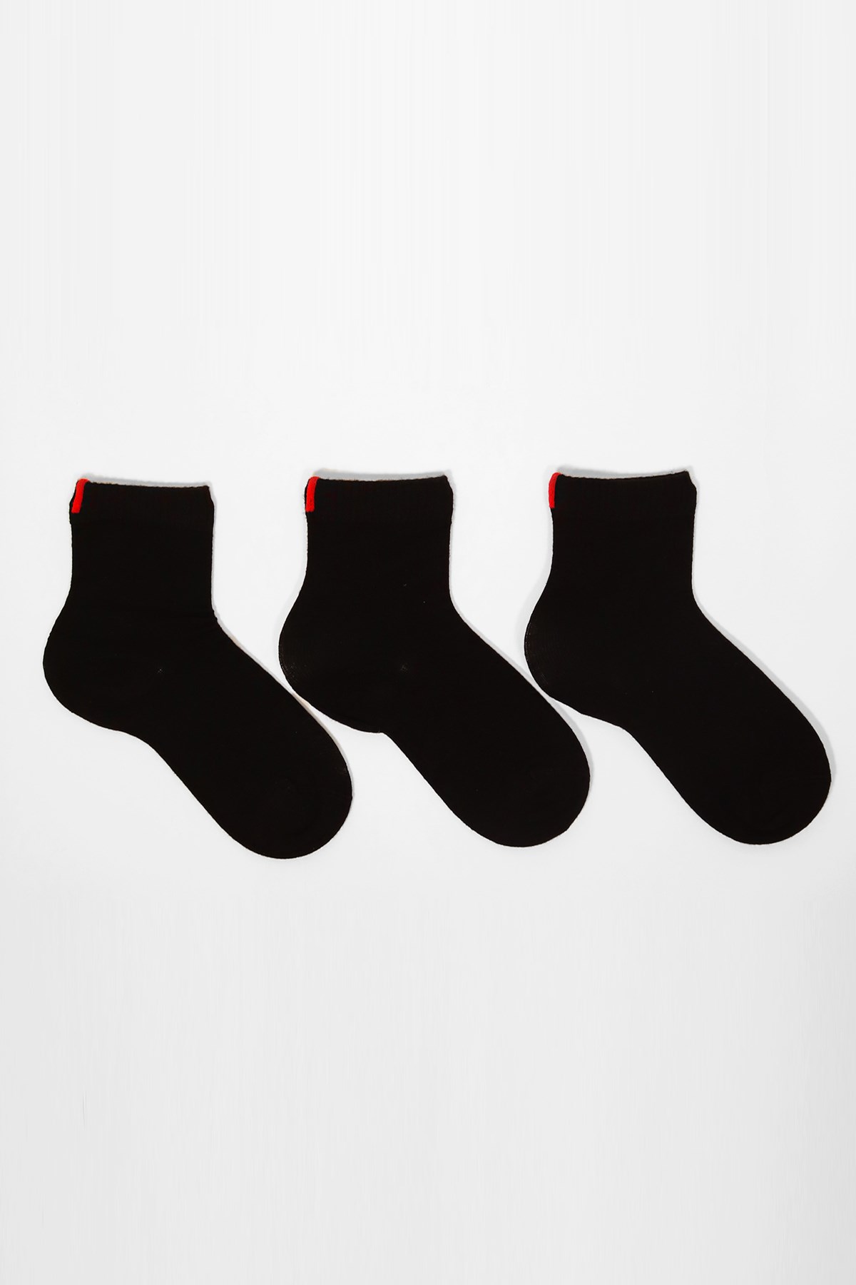 3lü Paket Harold Bambu Çocuk Çorap Siyah/Siyah/Siyah