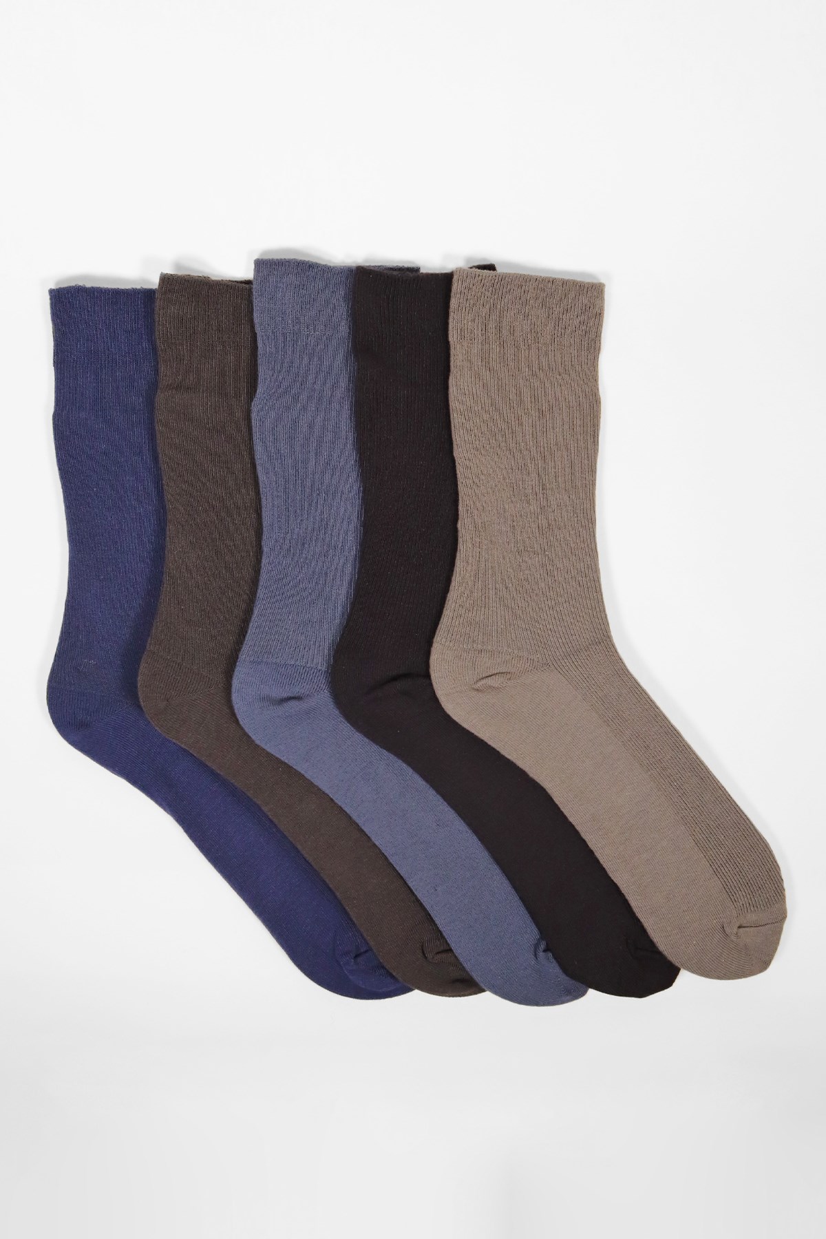 5li Paket Erkek Soket Çorap Desenli