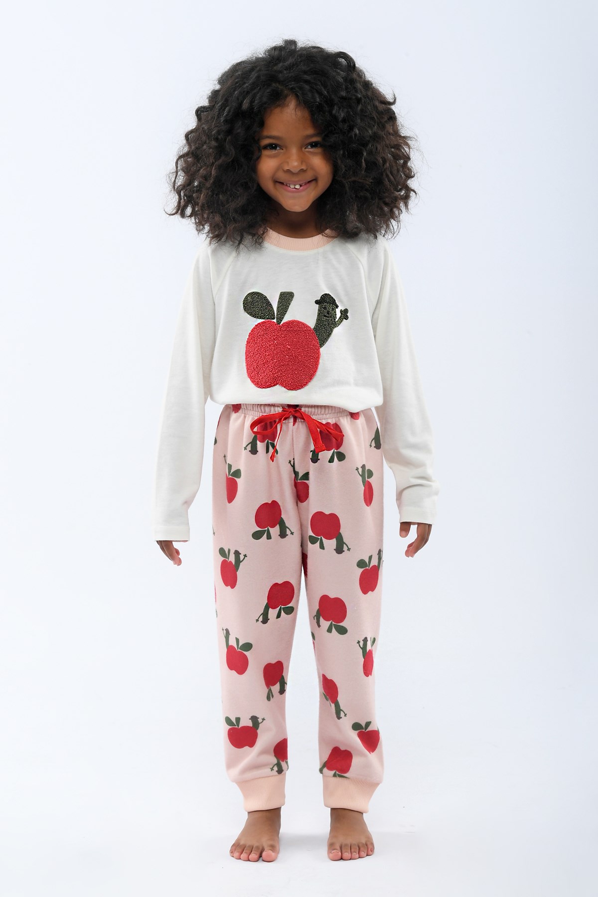 Farmville Kız Çocuk Pijama Takımı Desenli