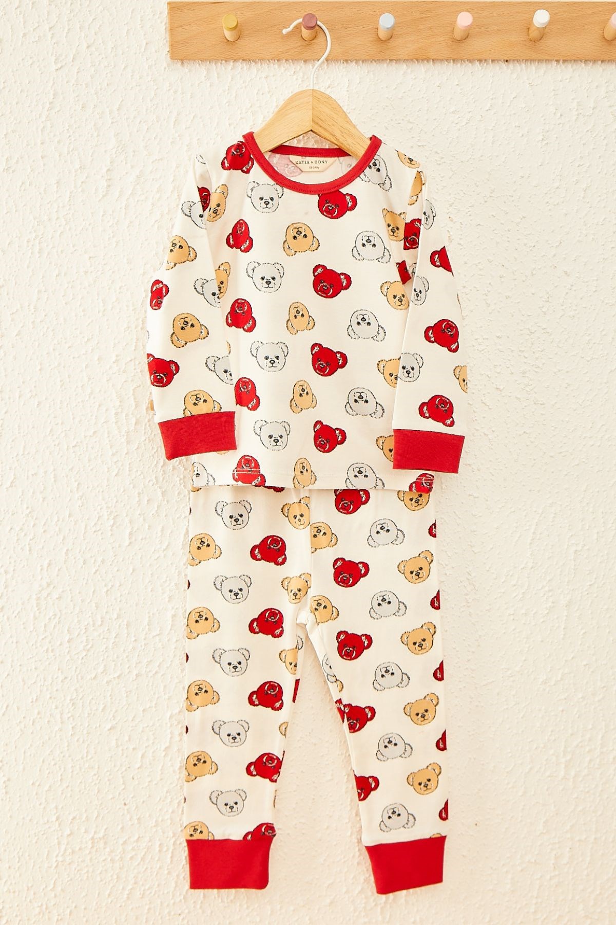 Frıend Bear Bebek Pijama Takımı-Ekru