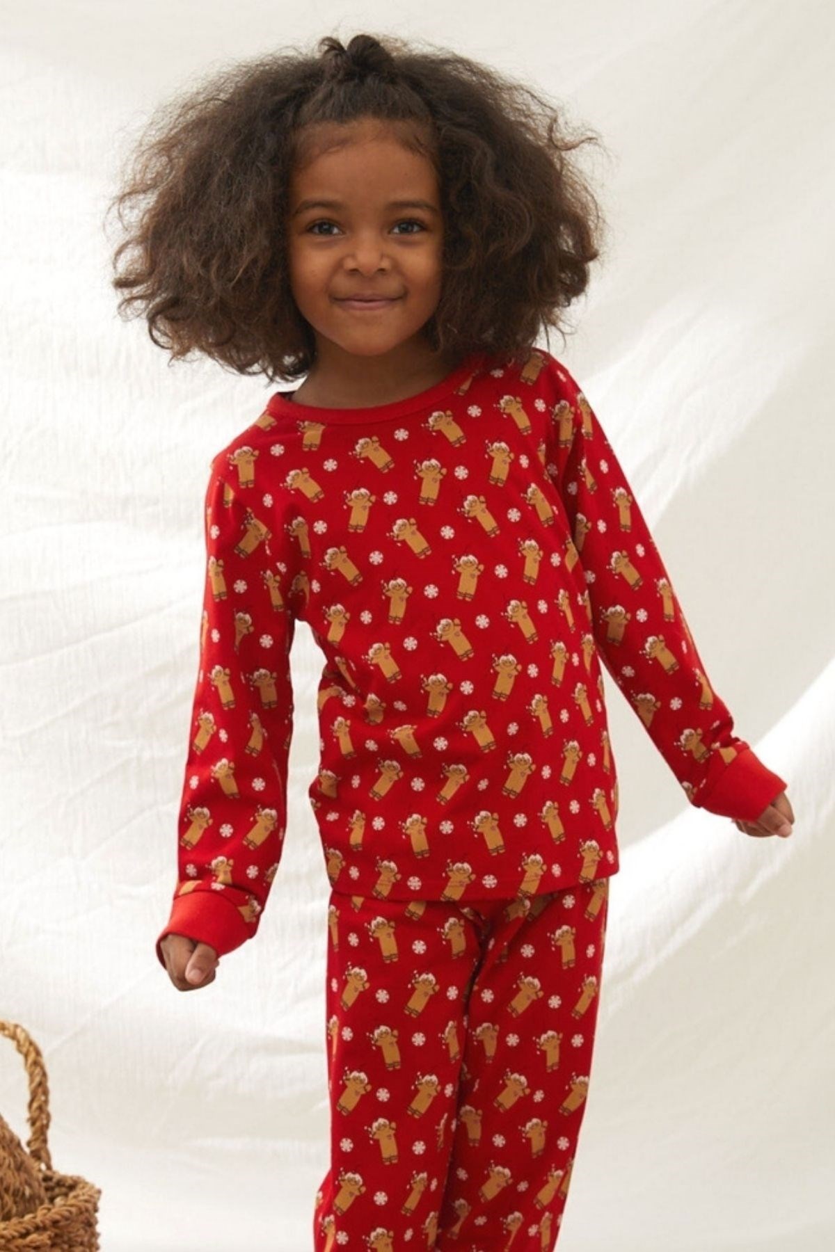 Ginder Breadman Çocuk Pijama Takımı-Kırmızı